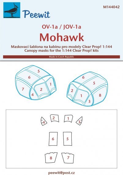 1/144 Canopy mask OV-1a/JOV-1a Mohawk