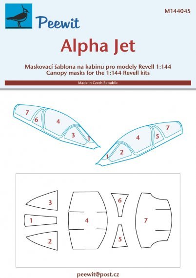 1/144 Canopy mask Alpha Jet for Revell