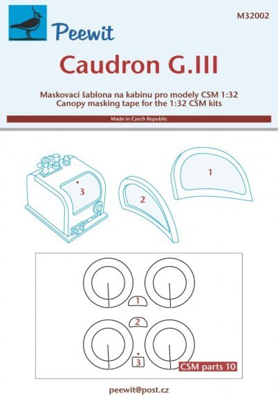 1/32 Canopy mask Caudron G.III