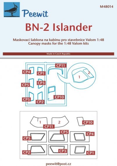 1/48 Canopy mask BN-2 Islander