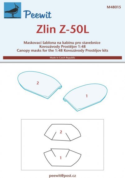 1/48 Canopy mask Zlin Z-50L