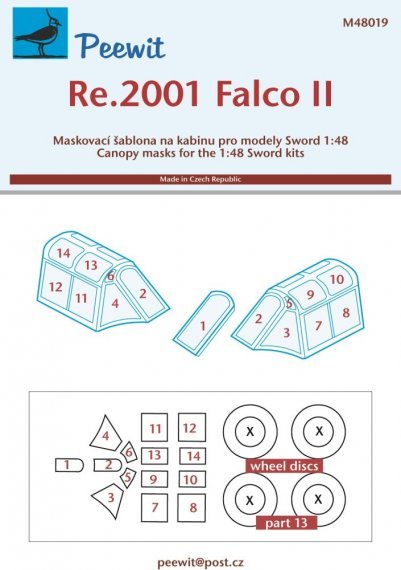 1/48 Canopy mask Re.2001 Falco II