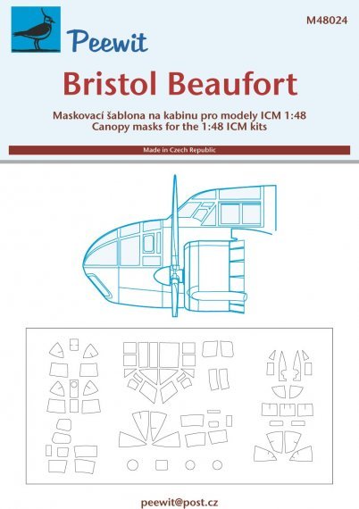 1/48 Bristol Beaufort Mk.I masks