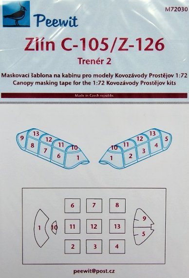 1/72 Zlin C-105 (Trener 2) (for Kovozavody Prostejov)