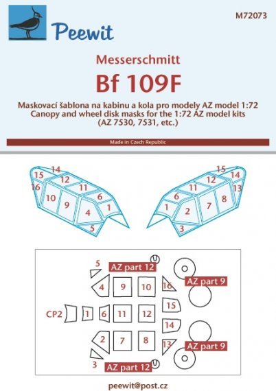 1/72 Messerschmitt Bf 109F-2/Bf 109F-4