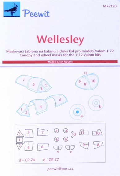 1/72 Canopy mask Wellesley