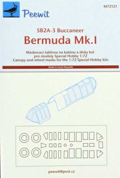 1/72 Canopy mask Bermuda Mk.I