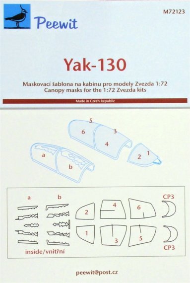 1/72 Canopy mask Yak-130