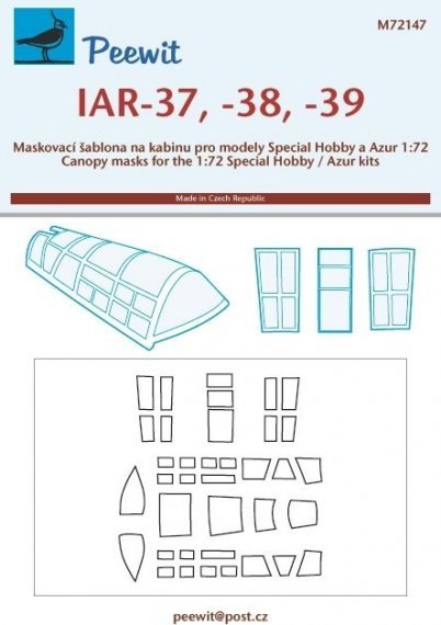 1/72 Canopy mask IAR-37/38/39