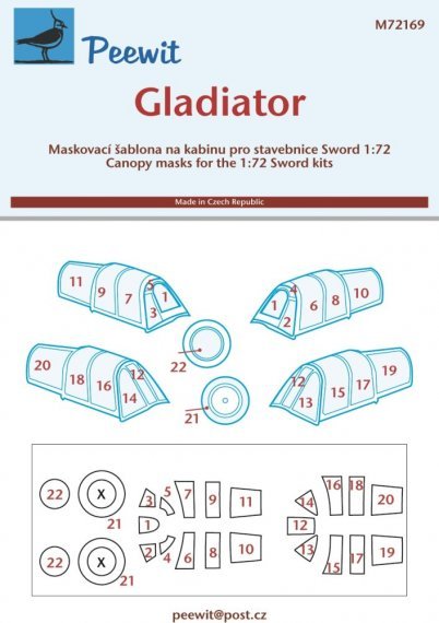 1/72 Canopy mask Gladiator
