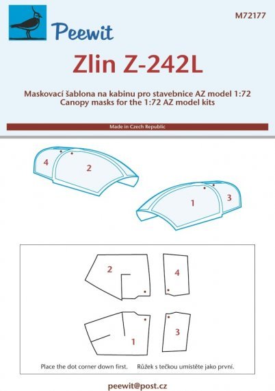 1/72 Canopy mask Zlin Z-242L