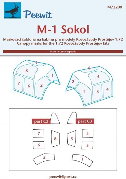 1/72 Canopy mask M-1 Sokol