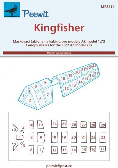 1/72 Canopy mask Kingfisher