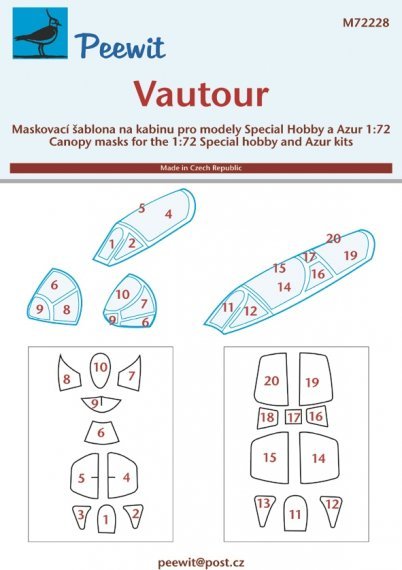 1/72 Canopy mask Vautour