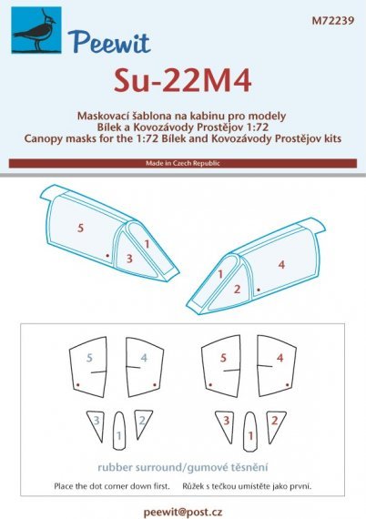 1/72 Canopy mask Su-22M4