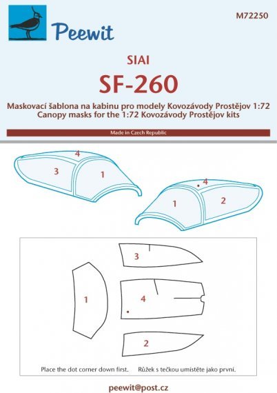 1/72 Canopy mask SF-260