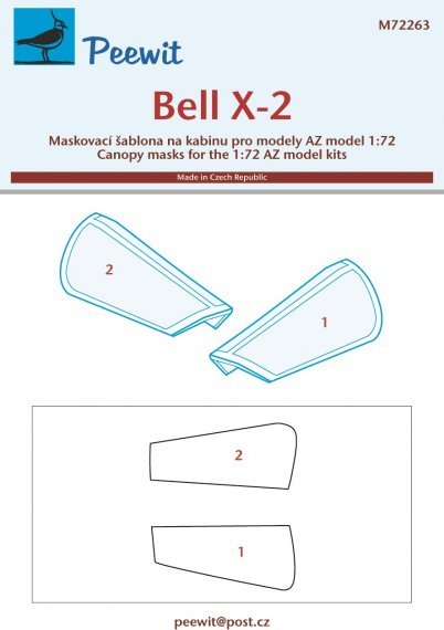 1/72 Canopy mask Bell X-2