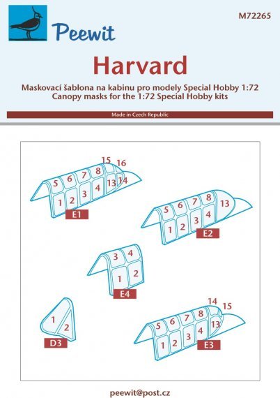 1/72 Canopy mask Harvard
