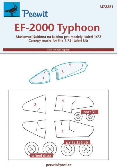 1/72 Canopy mask EF-2000 Typhoon