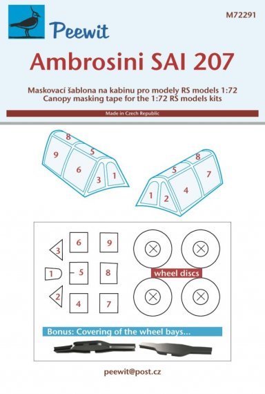 1/72 Canopy mask Ambrosini SAI 207