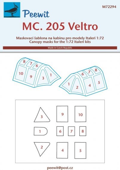 1/72 Canopy mask MC.205 Veltro