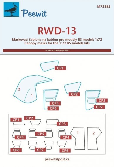 1/72 Canopy mask RWD-13 RS