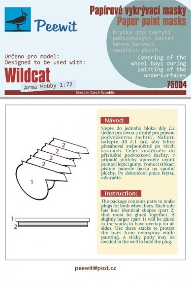 1/72 Paper paint mask Wildcat