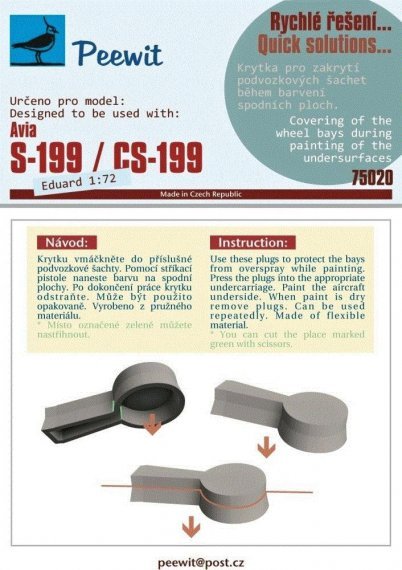 1/72 Wheel bay cover for Avia S-199/CS-199