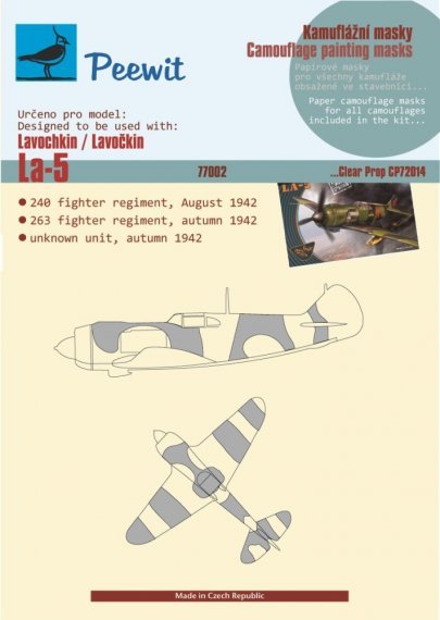 1/72 Paper Camouflage mask La-5