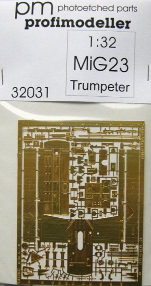 1/32 MiG-23  Whell Bay PE set (TRUMP)