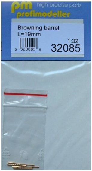 1/32 Browning barrel (L=19 mm)  2 pcs.