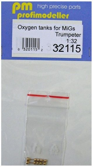 1/32 Oxygen tanks for MiGs  2pcs. (TRUMP)