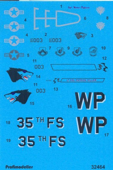 1/32 Decal F-16CG Kunsan Ab