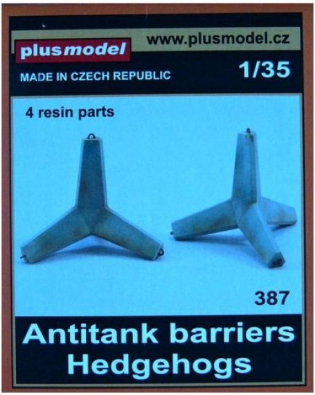 1/35 Antitank barriers  Hedgehogs (4 resin parts)