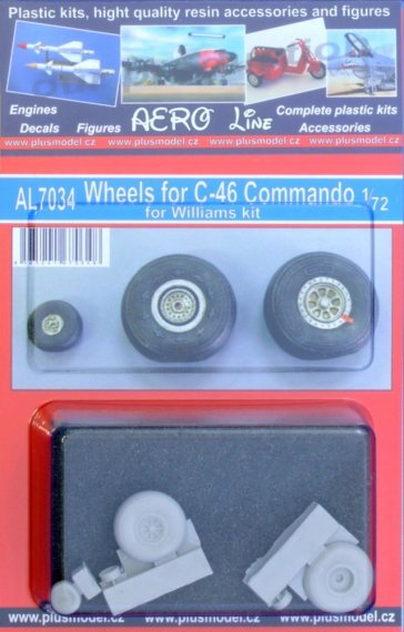 1/72 Wheels for C-46 Commando