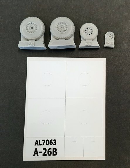 1/72 Douglas A-26B Invader wheels and paint mask