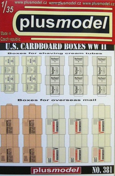 1/35 U.S. Cardboard Boxes WWII Part 1