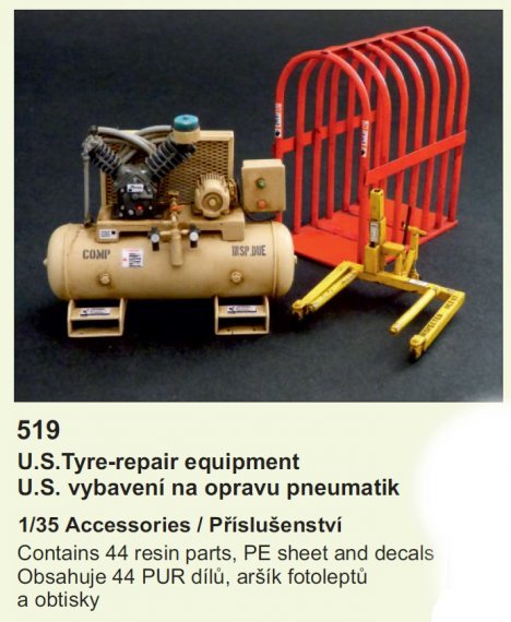 1/35 U.S. Tyre-repair equipment