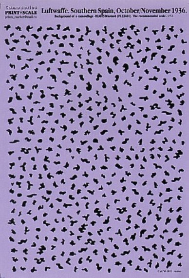 1/72 Camouflage mottle Luftwaffe. Southern Spain, October/Novemb