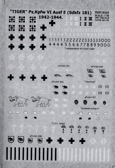 1/35 Tiger_ Pz.Kpfw.VI Ausf.E (Sdkfz 181) 1942-1944._ Dry rub do