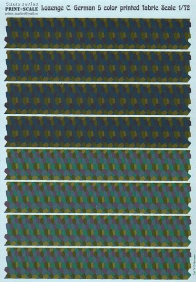 Print Scale Lozenge C Allemand 1/72 Tissu Imprim�