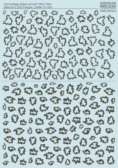 1/72 Camouflage Italian aircraft 1942-1944