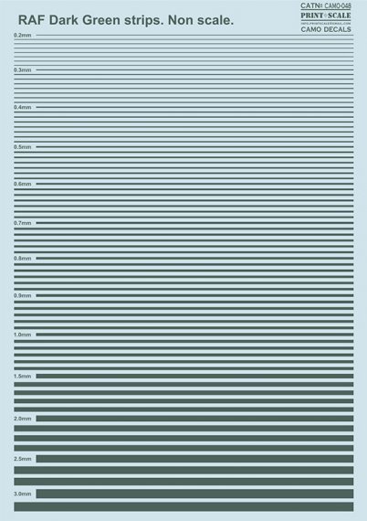 Raf Dark Green strips