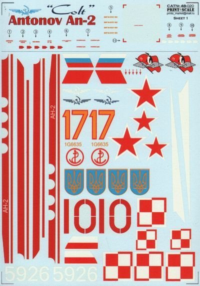 1/48 Antonov An-2 (wet decals)