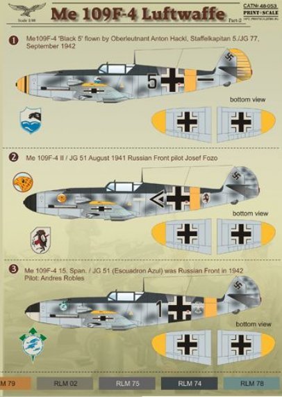 1/48 Messerchmitt Bf 109F-4 Part 2