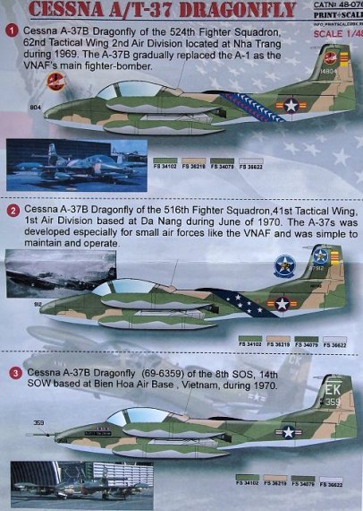 1/48 Cessna A-37/T-37 Dragonfly