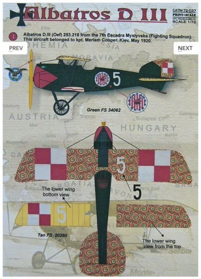 1/72 Albatros D.III (wet decals)