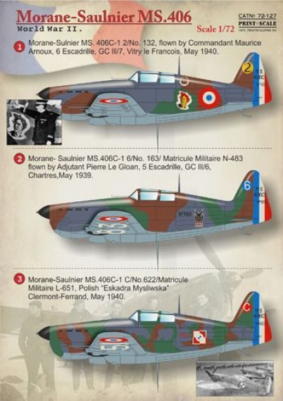 1/72 Morane-Saulnier MS.406