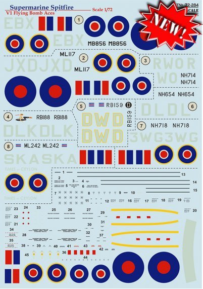 1/72 S.Spitfire V1 Flying Bomb Aces