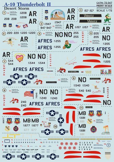 1/72 Fairchild A-10 Thunderbolt II Desert Storm